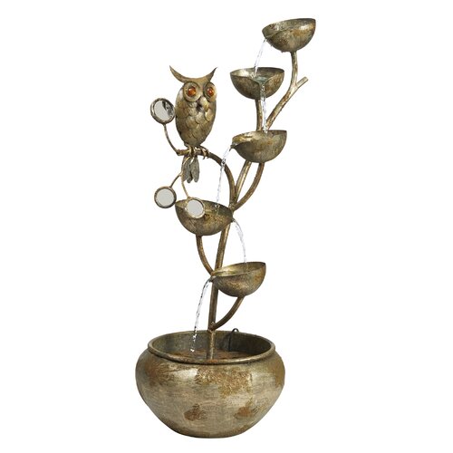 Millwood Pines Hand Crafted Metal Weather Resistant Floor Fountain